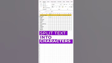 How to split text into characters in Excel🔥🔥 split text #excelshorts #exceltricks #exceltips #short