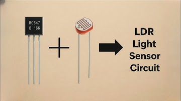 "LDR Light Sensor Circuit | BC547 transistor | Science Project