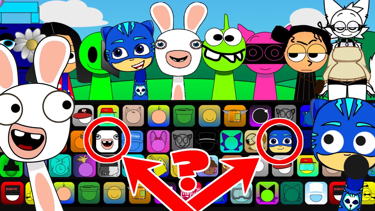 New Page Incredibox Sprunki Pyramixed New OC Catboy, Rabbid, Om Nom Temu Secret characters