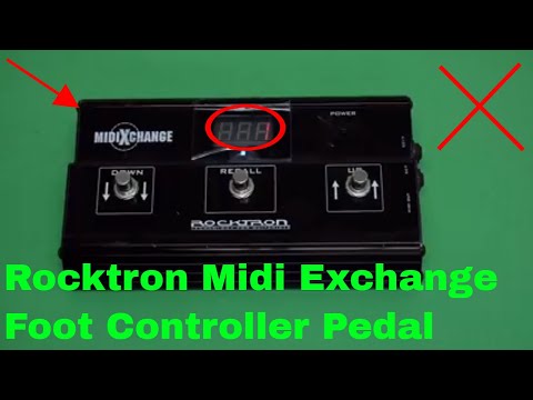 ✅  How To Use Rocktron Midi Exchange Foot Controller Pedal Review