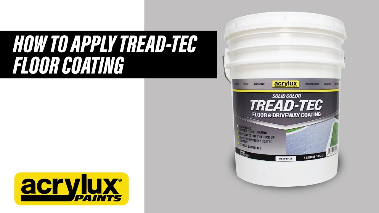 Toptrec How to Apply Tread-Tec Floor and Driveway Coating - YouTube