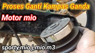 Begini cara mengganti kampas ganda mio sporty, motor mio sporty