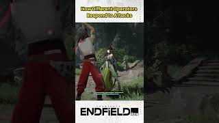 How Different Operators Respond to Attacks #arknights #endfield #arknightsendfield #perlica