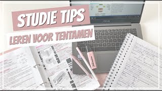 HOE LEER JE (EEN SAMENVATTING) VOOR EEN TENTAMEN? 📚 • Studietips #2 | Tessa Jansen