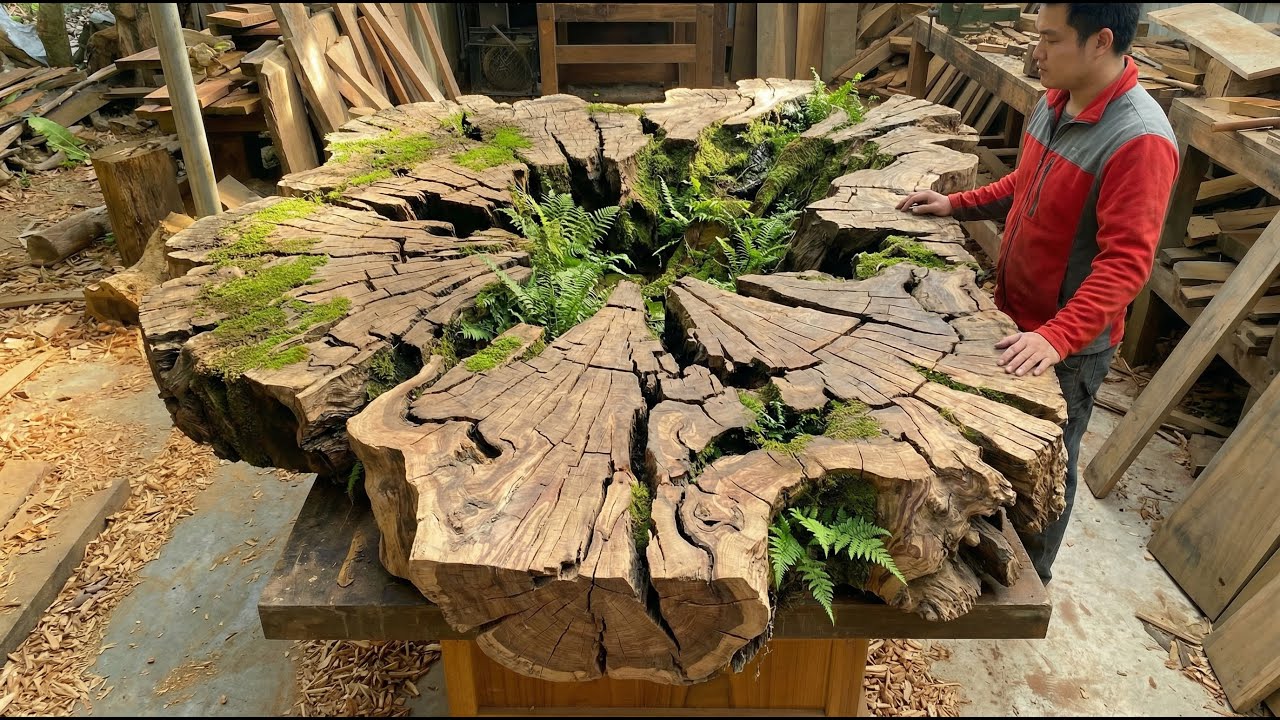 You Won’t Believe It Until You See the Masterpiece This Guy Created from a Rotten Tree Stump