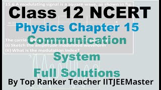 CBSE Class 12 Physics NCERT Chapter 15 Communication Systems Solutions