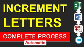 Salary Increment PDF Letters from mail merge - Increment PDF लेटर कैसे बनाते है - IPTM Noida