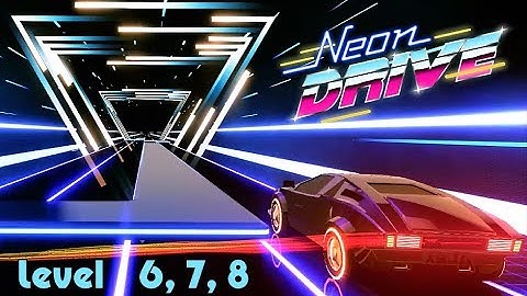 Neon Drive PS4 | Levels 6, 7 & 8 - Insane Difficulty 100% (No Checkpoints) 