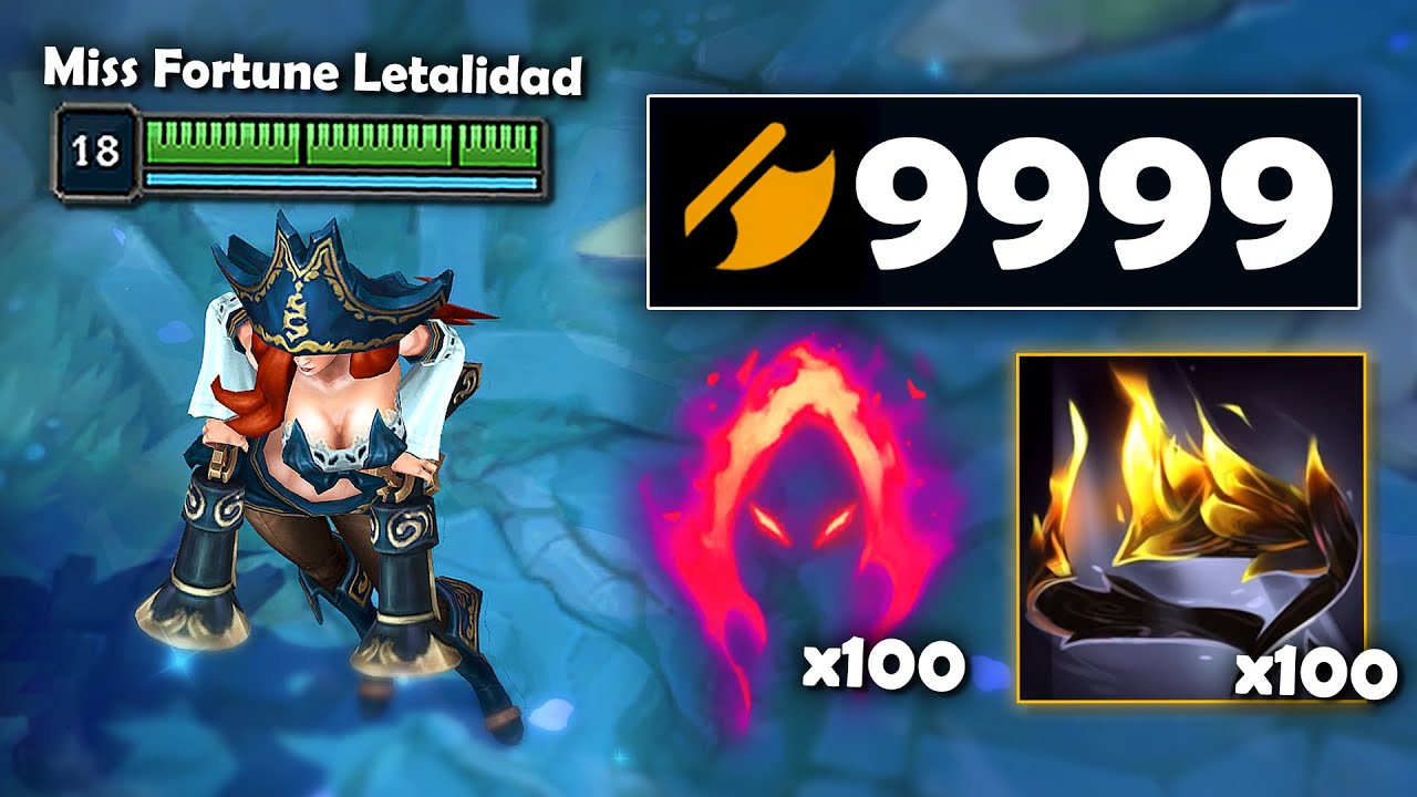 PROBANDO MISS FORTUNE PERO FULL LETALIDAD Y CADA R QUITA EL 100% DE VIDA