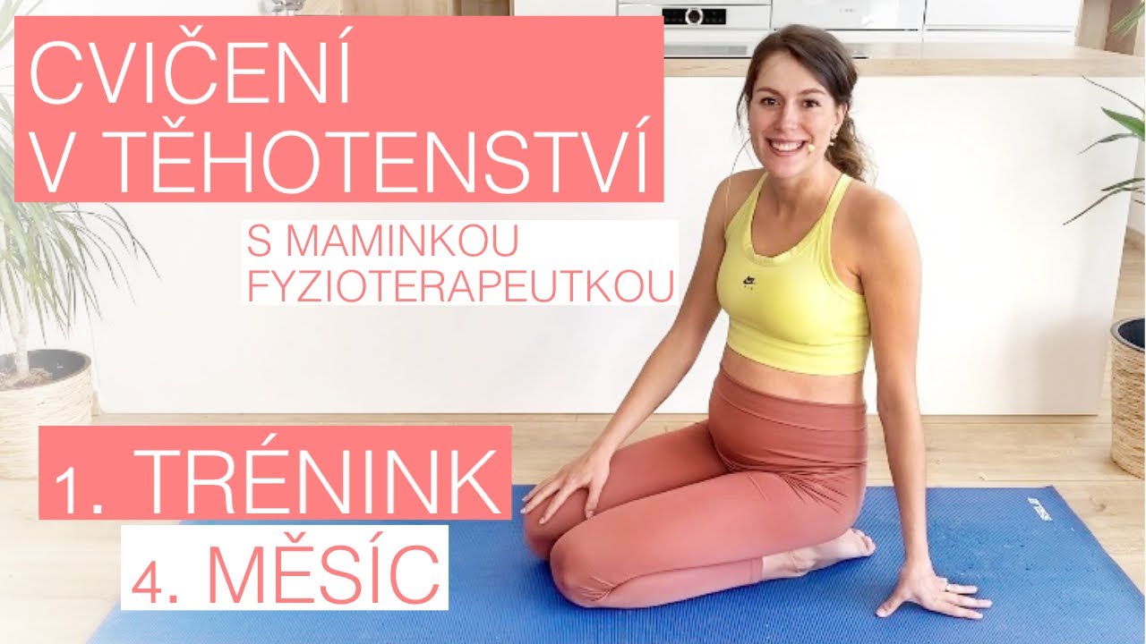 1. TRÉNINK zdravotního cvičebního plánu PRO TĚHOTNÉ (2. trimestr)