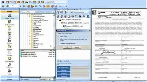 Capture - Banking Signature Extraction using Image Processing Profiles, QDoxs