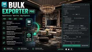 Bulk Exporter Pro — Export FBX, OBJ, Alembic & USD from Maya in One Click
