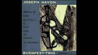 Haydn: Piano Trio in G, Op. 73, No. 2 "all' Ongarese" - The Budapest Trio (issued c. late 1950's)