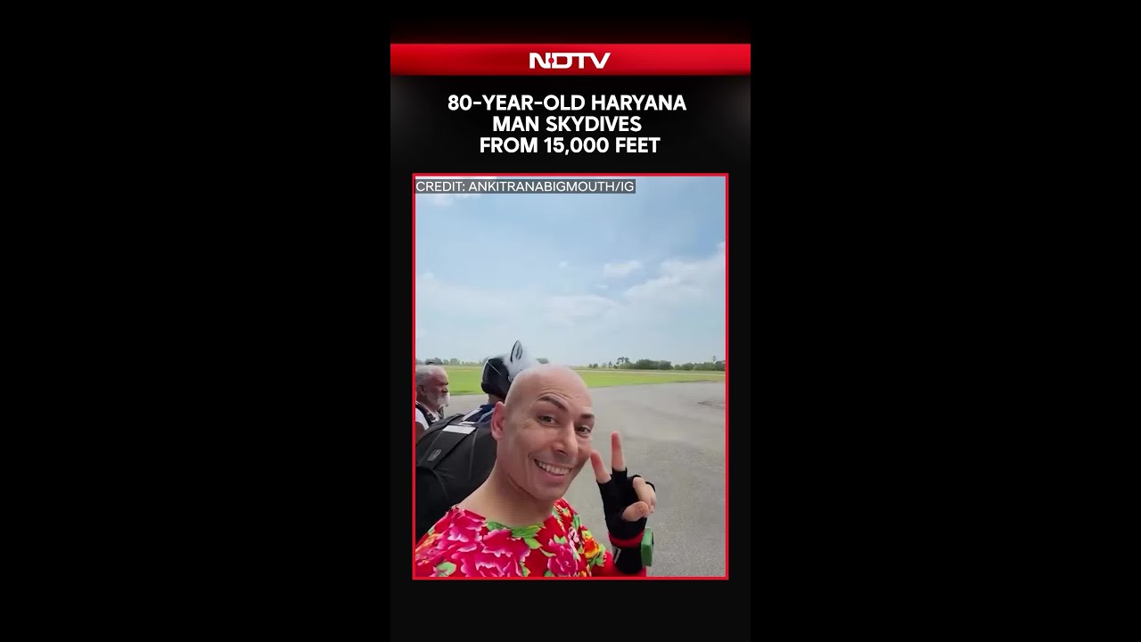 80-Year-Old Haryana Man Skydives From 15,000 Feet With His Grandson