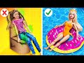 Rich vs poor doll  tiny crafts vs expensive gadgets by 123 go global