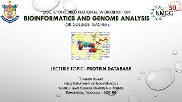 Workshop on Bioinformatics and Genome Analysis at NMCC, Marthandam #bioinformatics #protein #biogem