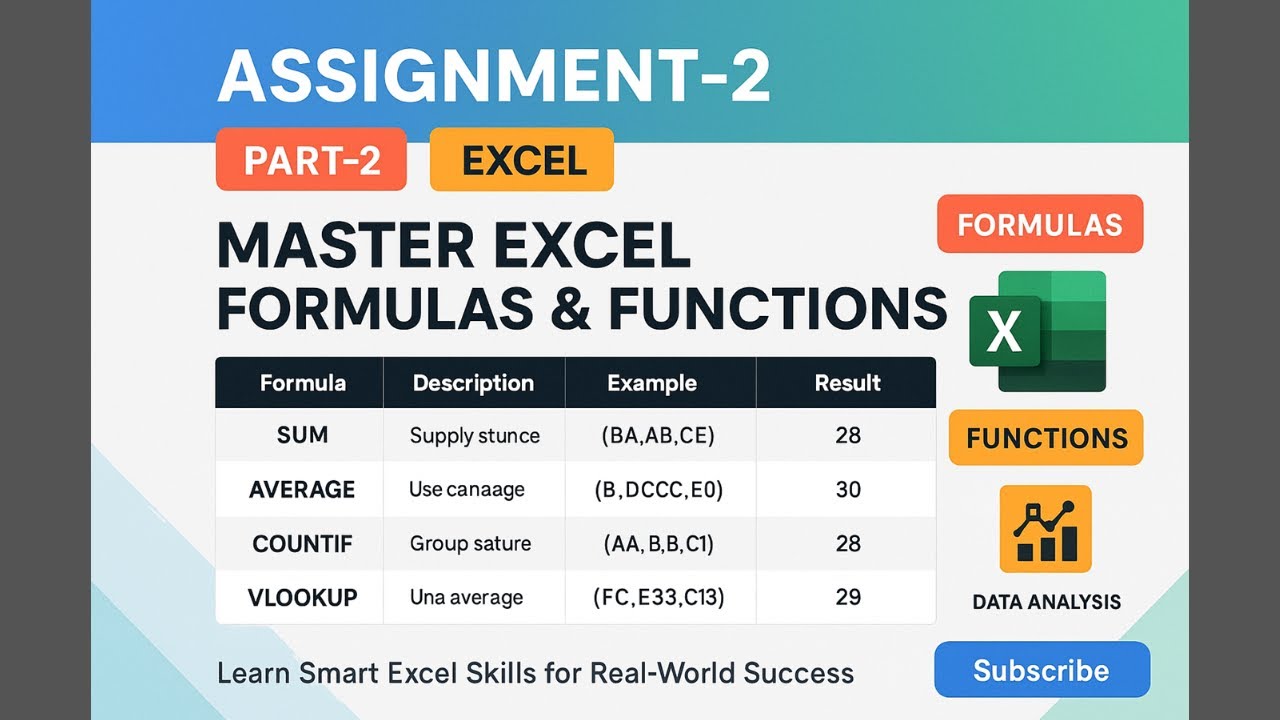 Excel Key Assignment Excel Assignment 2|| advance excel assignment|| excel assignment for ...