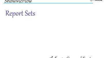 Adagio Common Features - Report Sets