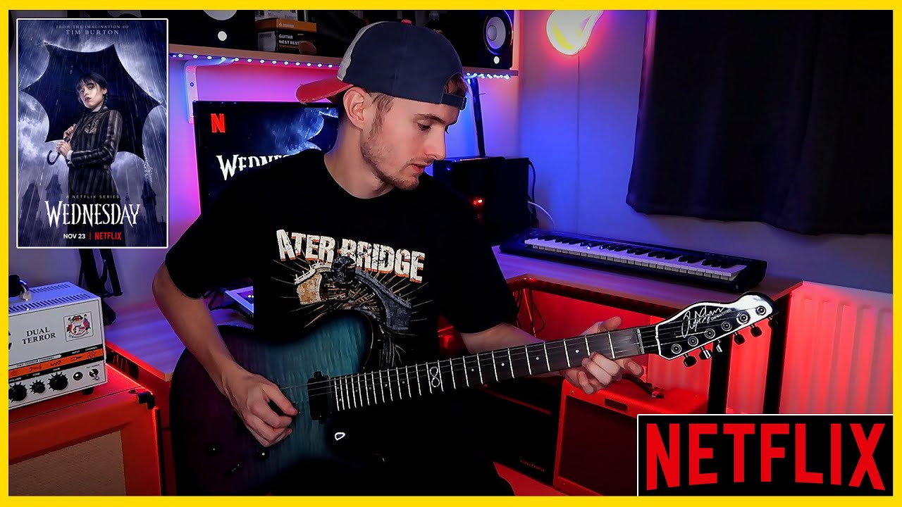 Wednesday Playing Cello Theme on Guitar Paint It Black YouTube