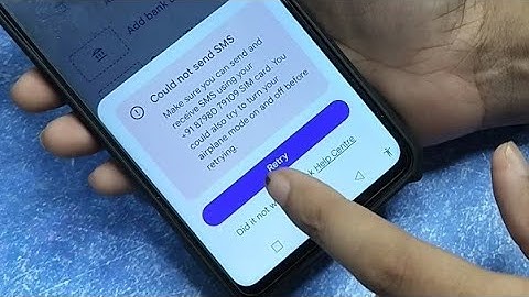 Google Pay me could not send SMS solve kare | how to fix could not send SMS Problem in gpay