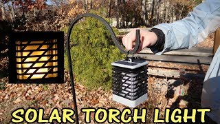 Solar Lantern Espier Flickering Flameled Torch Lights Outdoor Lighting Review