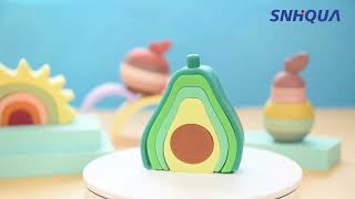 silicone fruit stacking blocks