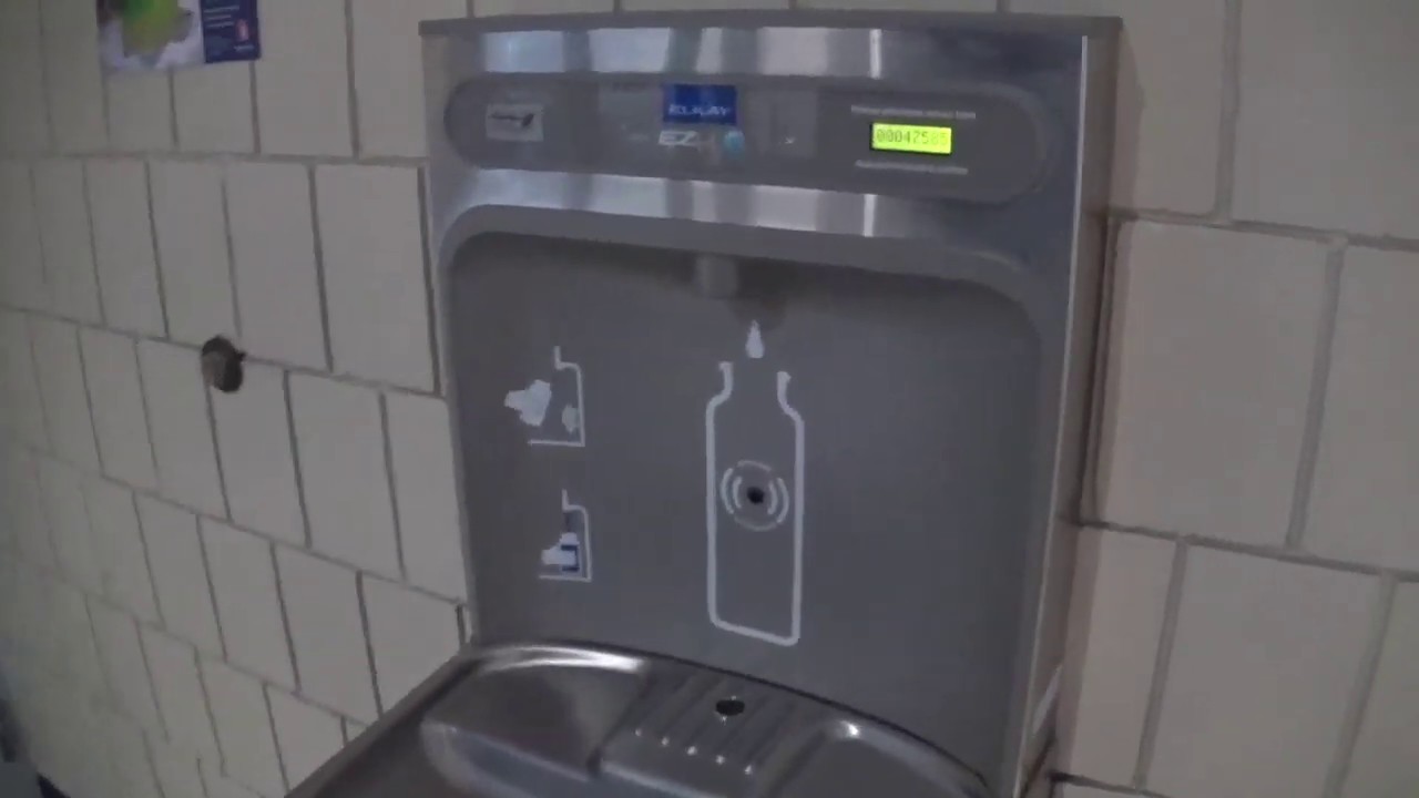 A water fountain at a recreation center YouTube