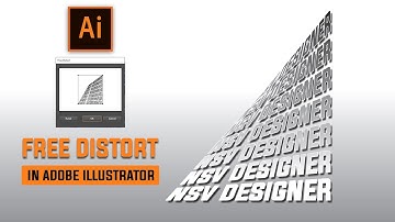 Illustrator CC Tutorial | Graphic Design |   3D Text Effect Using Feer Distort @NSVDesigner