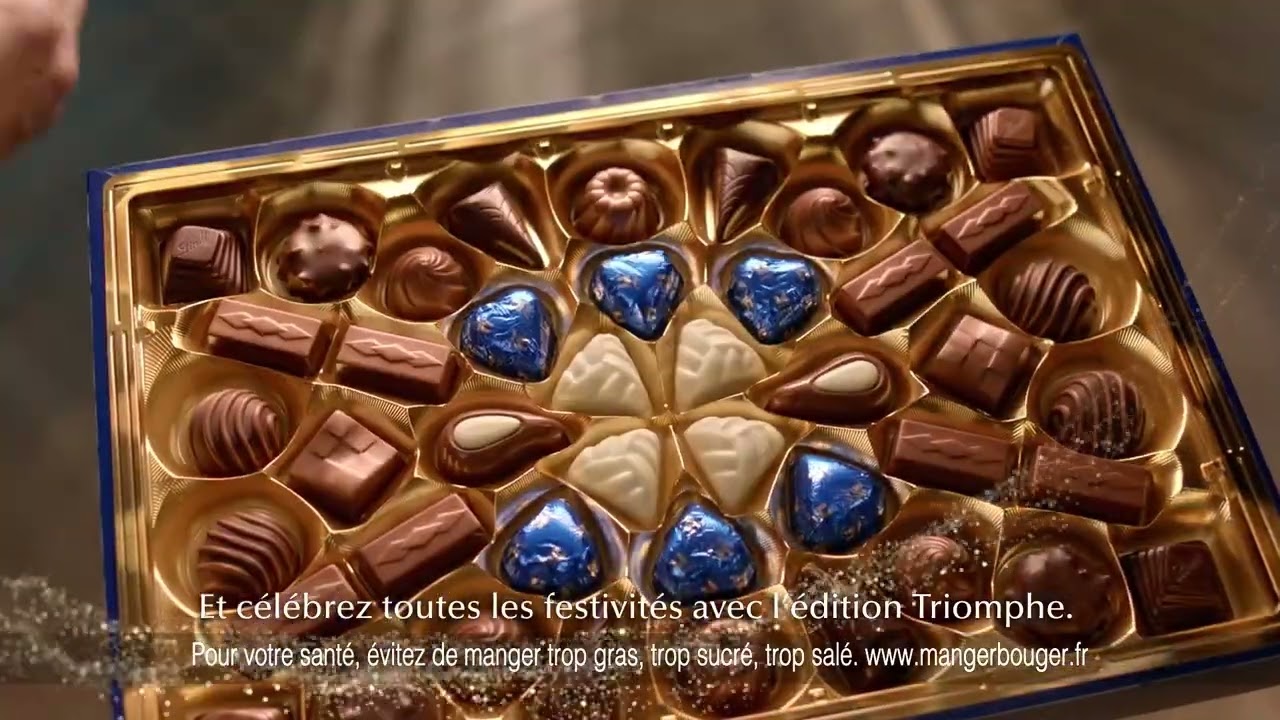 Chocolats Lindt CHAMPS-ELYSEES Triomphe !, Ce soir, mettez des étoiles  dans les yeux de vos proches avec l'Edition Triomphe de Champs-Elysées : de  délicieux chocolats dans un coffret bleu, blanc