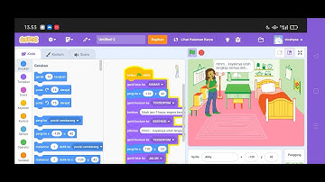Tugas Informatika (Scratch) membuat animasi