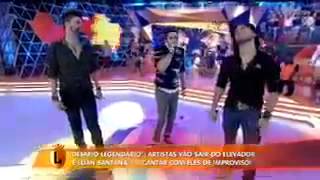 Luan cantando com Munhoz e Mariano no Legendários