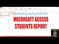 Microsoft Access Student Report