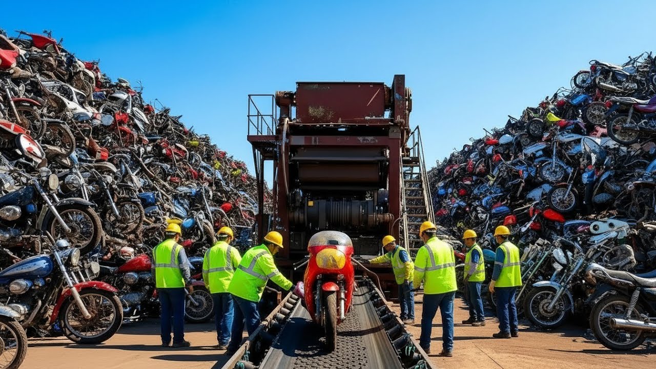Inside a Modern Motorcycle Recycling Plant: The Amazing Way Old Bikes Are Processed
