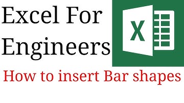 How To Insert Bar shapes in Excel (Excel For Engineers)