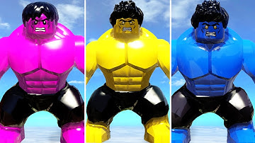 The Best HULK Transformations Animation w/ Lego Spiderman, Blob & Venom