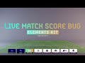 Live Match Score Bug | MOGRT For Premiere Pro Files Included