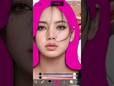 Lisa pink hair by Blackpink Popcorn