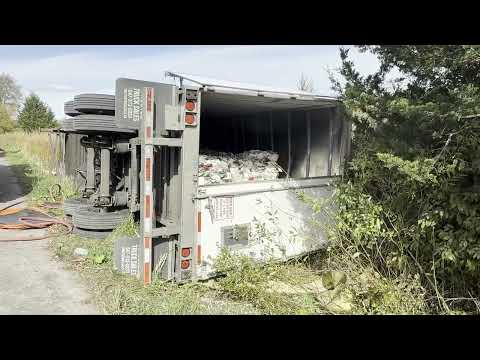 October 15, 2026 Transpot Trailer Flipped