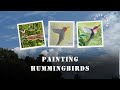 30 Minutes Beginner Watercolor Tutorial Painting Hummingbirds, Wet-In-Wet, Glazing Techniques