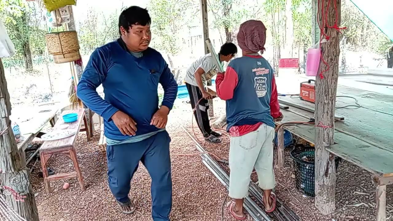 ทีมงานมาครบแล้วพร้อมลุ้ยทำคอก#จิตอาสา 