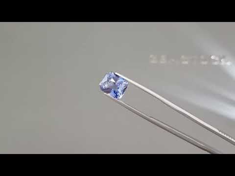 Cornflower blue sapphire in octagon cut 5.09 ct, Sri Lanka Video  № 1