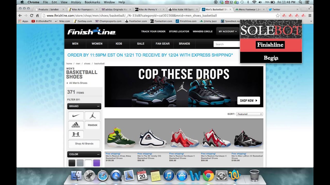 Footlocker - Footaction - Eastbay - Champs - Finishline - Jimmy Jazz & Nike Bot -12/21/13