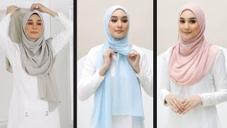 5 GAYA CANTIK – CARA SIMPLE PAKAI TUDUNG SHAWL KEMAS DAN CANTIK – QotrunNada