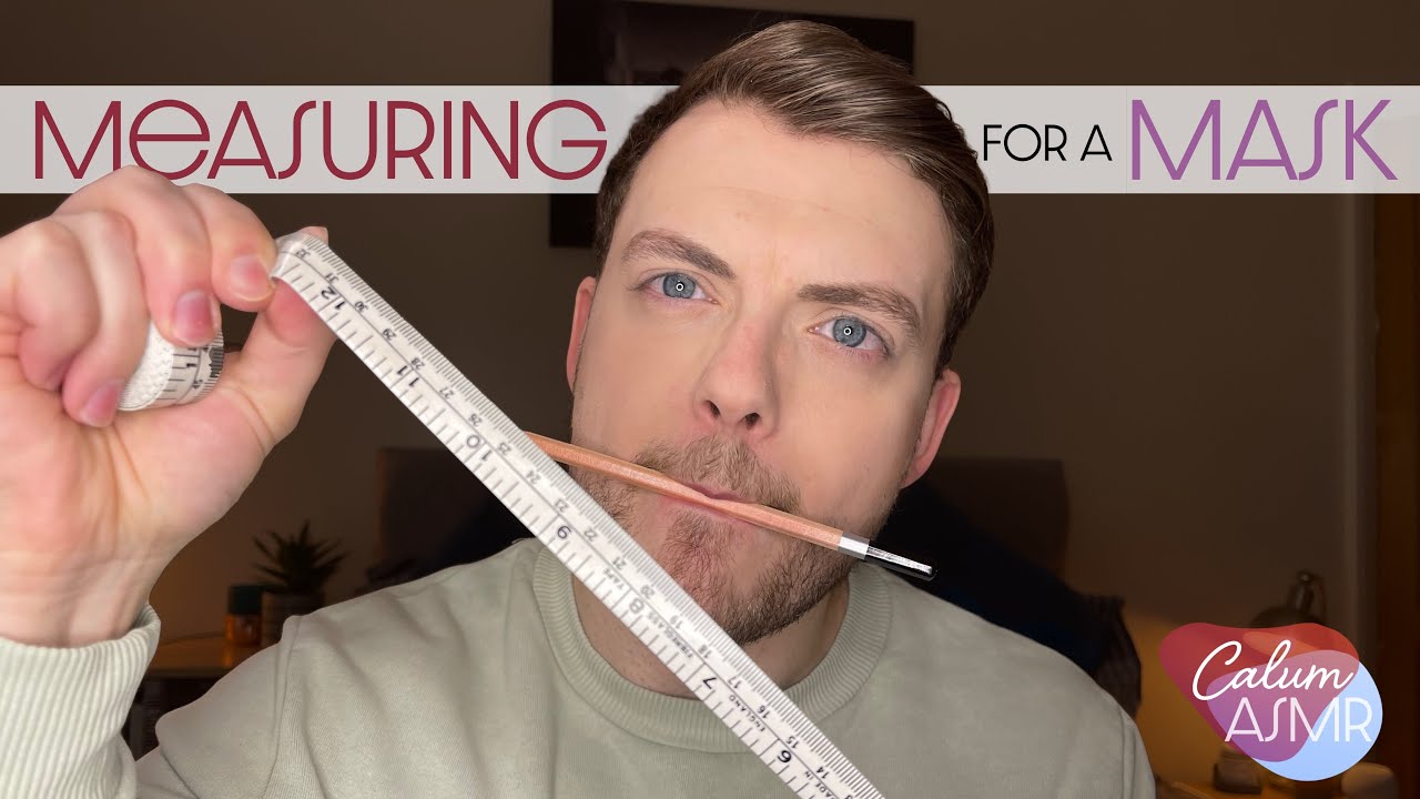 *ASMR* 🥰📏FACE MAPPING/ MEASURING (for a mask)