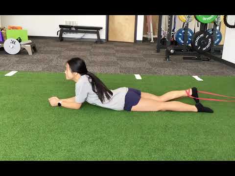 Prone Banded Hamstring Curl
