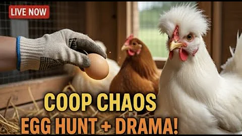 🐔 LIVE Coop Chaos! Egg Hunt, Chicken Drama, and Viewer Q&A with Icy!