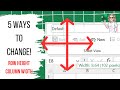 Resize Rows And Columns In Excel. 5 Ways To Do It!