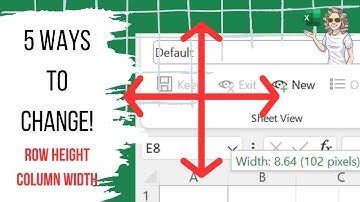 Resize Rows And Columns In Excel. 5 Ways To Do It!