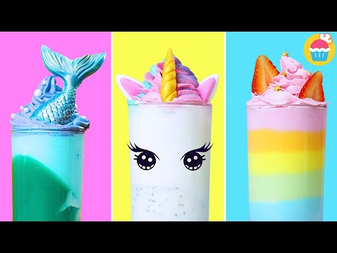 Receitas Fáceis!! Fazendo Smoothies!!! 🥤🌈 | Receitas Demais