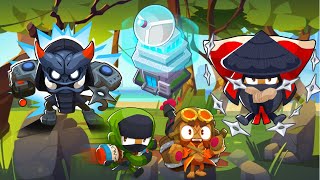 I Triple Buffed My Ninja Master Bomber and GrandMaster vs FBAD. Bloons TD Battles 2. screenshot 5